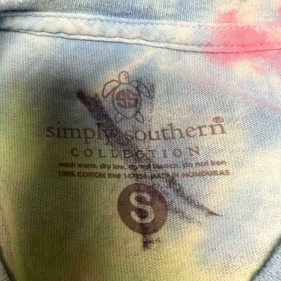 Simply Southern Tye-Dye size Small “Ya’ll are just PB & Jellyfish” long sleeve - Picture 9 of 14